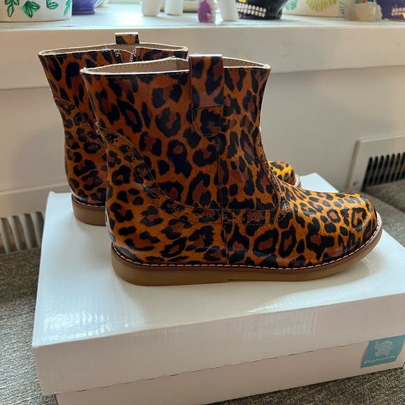 NIB Elephantito patent leopard boots sz 13 - Picture 7 of 8